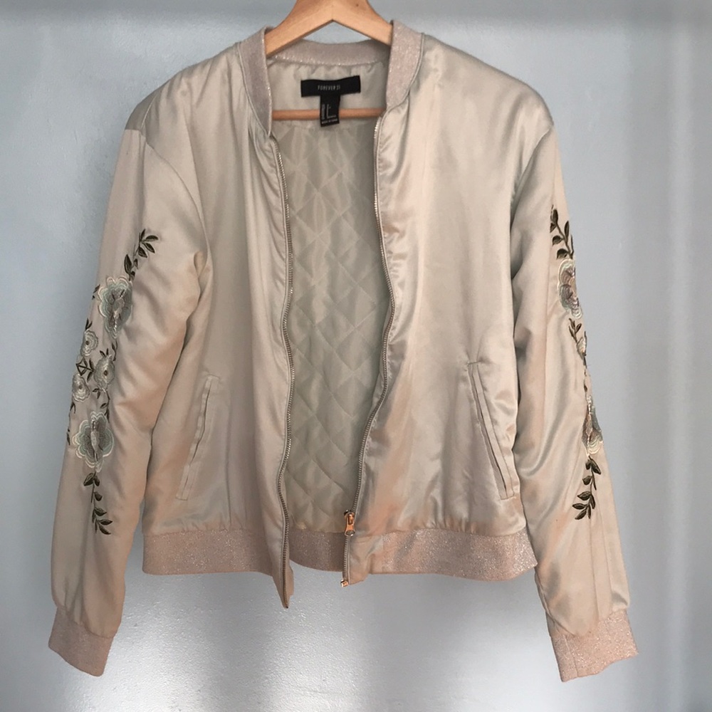 Embroidered Bomber Jacket